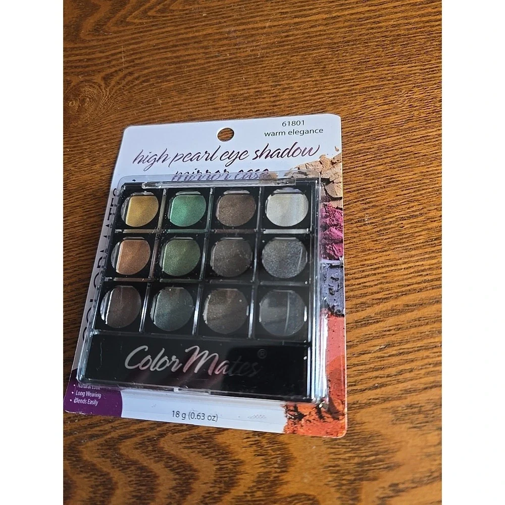 Colormates‎ High Pearl Eye Shadow With Mirror Case 12 Colors Warm Elegance 61801